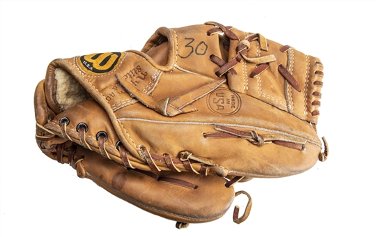 Willie Randolph Game Used, Signed & Inscribed New York Yankees Era Wilson A2000 Pro Stock 1168 Model Glove (Randolph LOA)